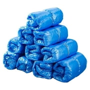 LPSSTORE 200Pack Shoe Covers Disposable Non Thick Heavy Duty Booties for Shoes Covers for Indoors Shoe Booties Non Rain Boot Covers Double Rubber \u0026 Durable(Blue)